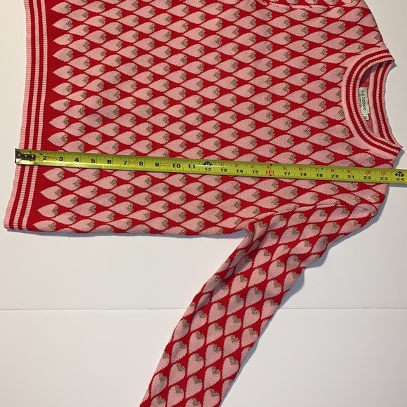 Molly Bracken Lili Sidonio Pink, Red, and Gold Heart Sweater - Women’s XS - Picture 10 of 10